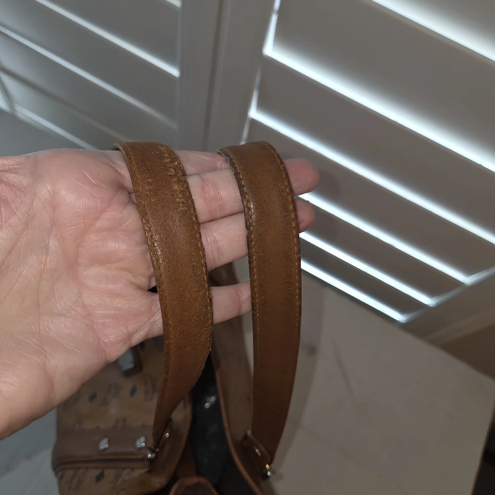 MCM Brown Monogram Tote Bag - Picture 10 of 14